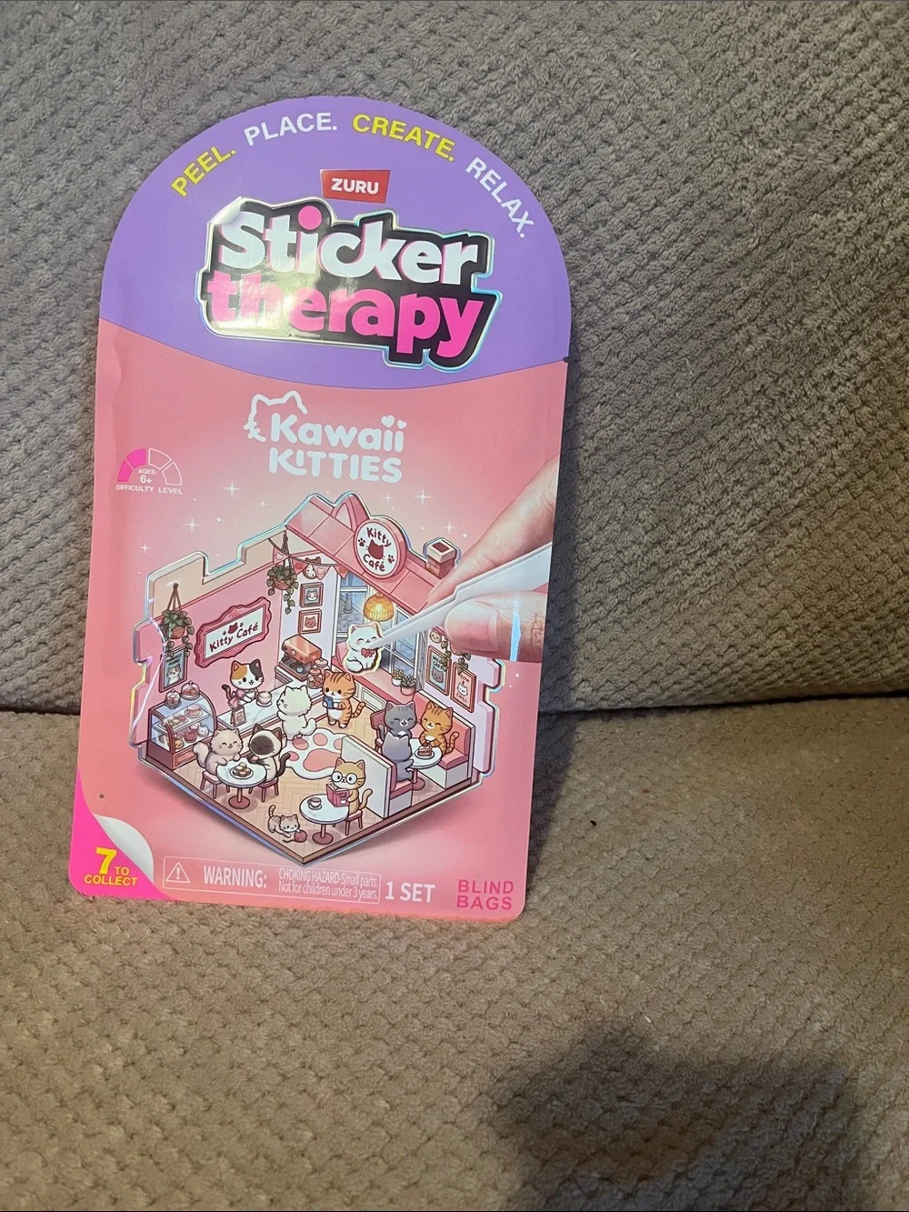 Sticker Therapy Kawaii Kitties Sticker Pack - Pink & Purple